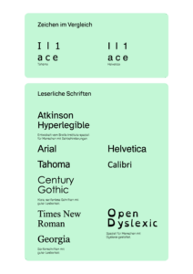 Barrierefreie Typografie